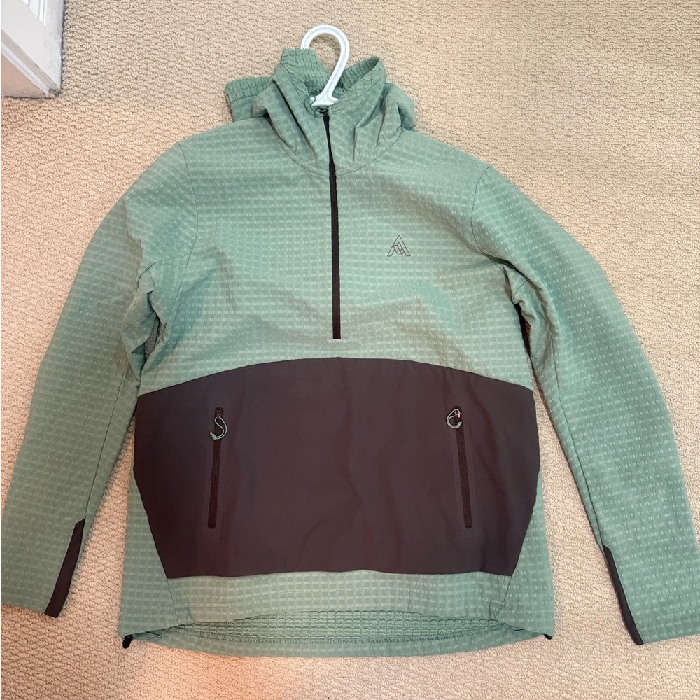 Women Green and Brown Chilco Hooded Jacket